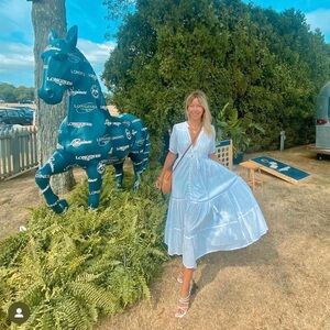 Elan White Button-Up Midi Dress